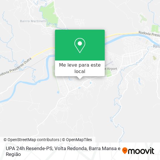 UPA 24h Resende-PS mapa