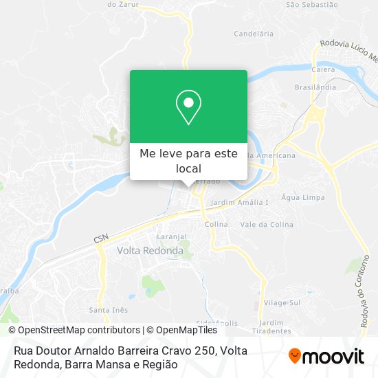 Rua Doutor Arnaldo Barreira Cravo 250 mapa