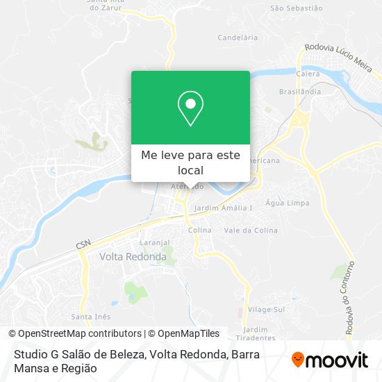 Studio G Salão de Beleza mapa