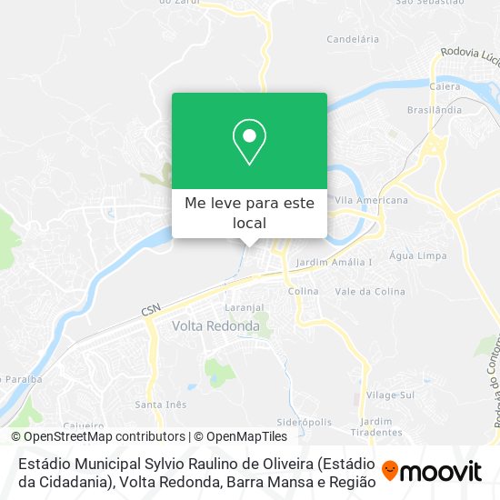 Estádio Municipal Sylvio Raulino de Oliveira (Estádio da Cidadania) mapa
