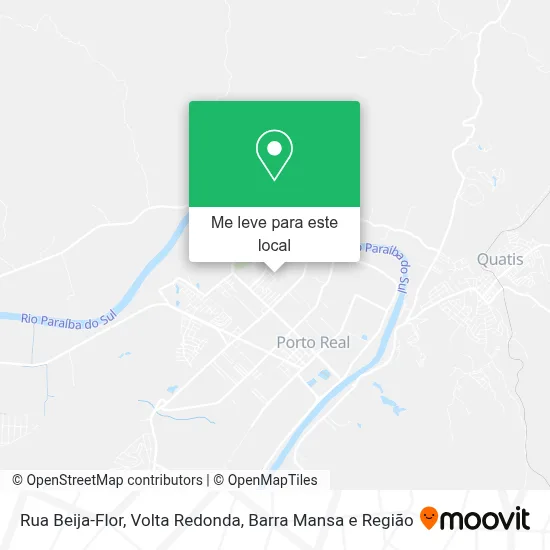 Rua Beija-Flor mapa