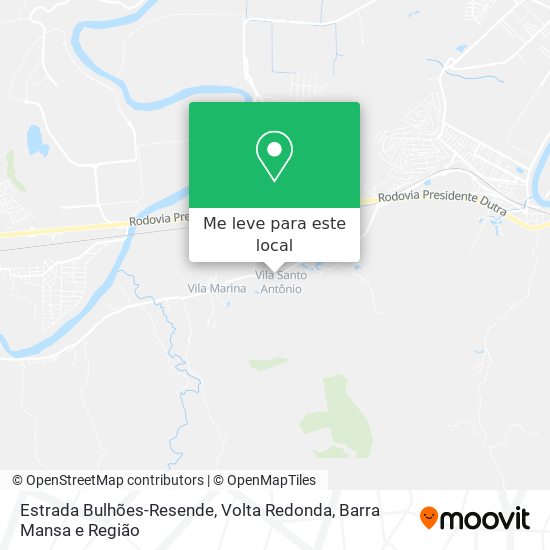 Estrada Bulhões-Resende mapa
