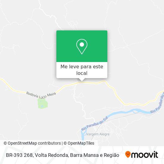 BR-393 268 mapa