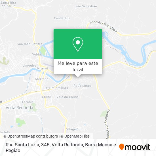 Rua Santa Luzia, 345 mapa