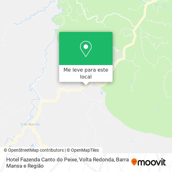 Hotel Fazenda Canto do Peixe mapa