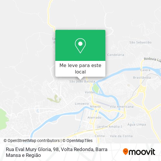 Rua Eval Mury Gloria, 98 mapa