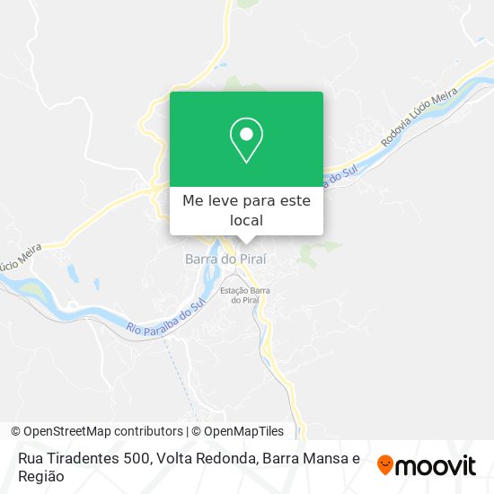 Rua Tiradentes 500 mapa