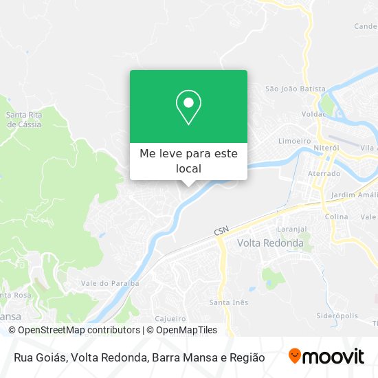 Rua Goiás mapa