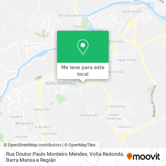 Rua Doutor Paulo Monteiro Mendes mapa