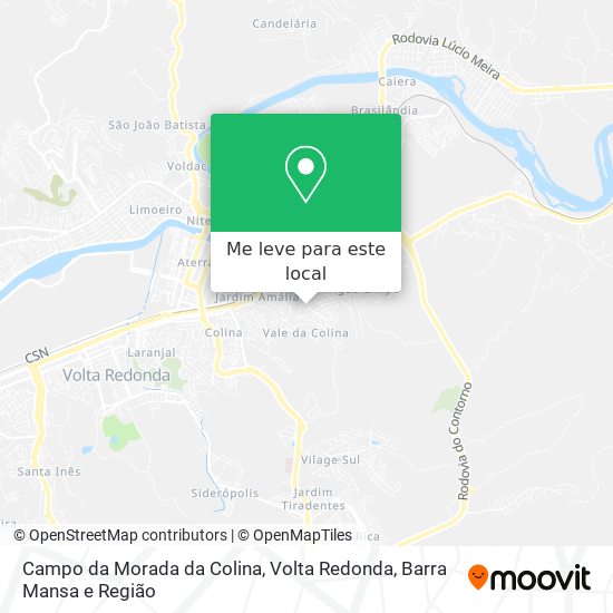 Campo da Morada da Colina mapa
