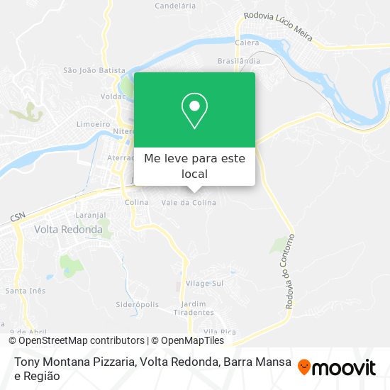 Tony Montana Pizzaria mapa