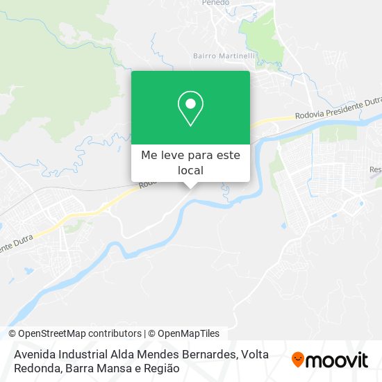 Avenida Industrial Alda Mendes Bernardes mapa
