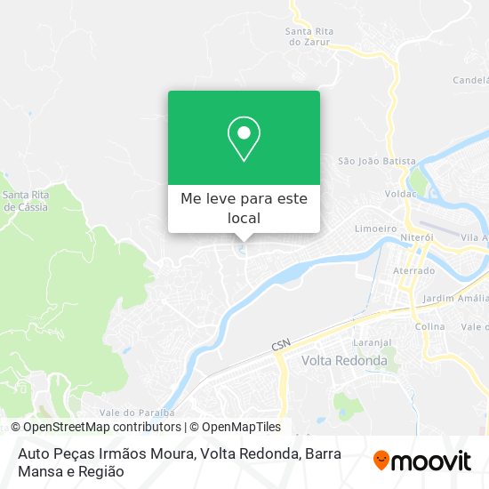 Auto Peças Irmãos Moura mapa
