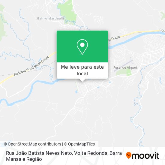 Rua João Batista Neves Neto mapa