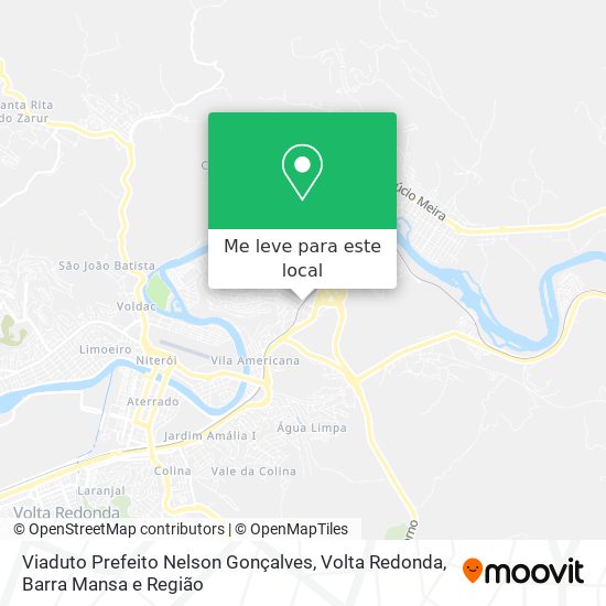 Viaduto Prefeito Nelson Gonçalves mapa