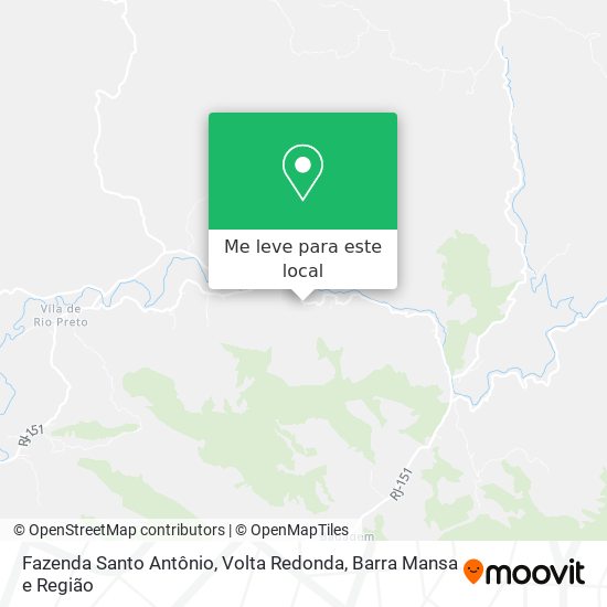 Fazenda Santo Antônio mapa
