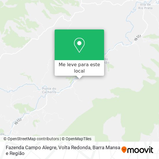 Fazenda Campo Alegre mapa