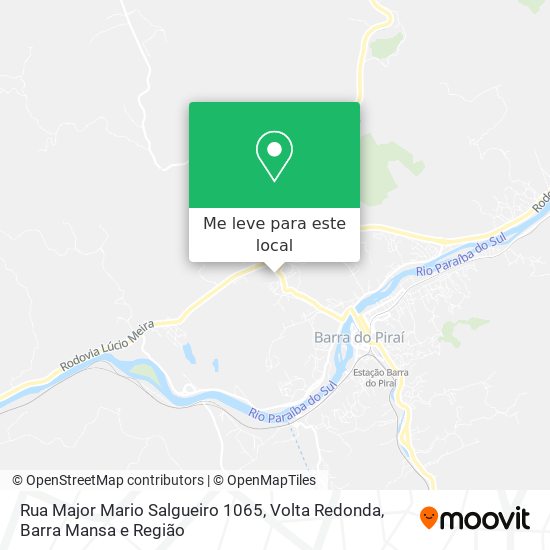 Rua Major Mario Salgueiro 1065 mapa