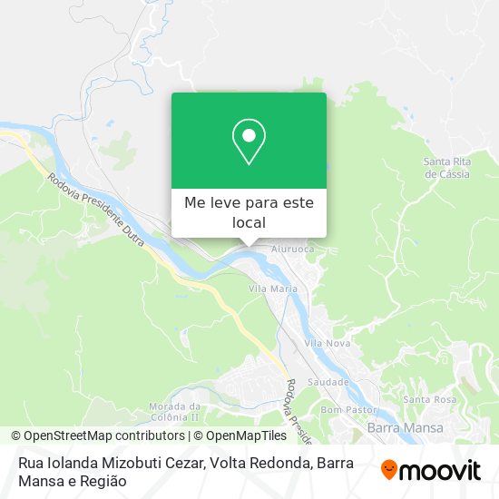 Rua Iolanda Mizobuti Cezar mapa