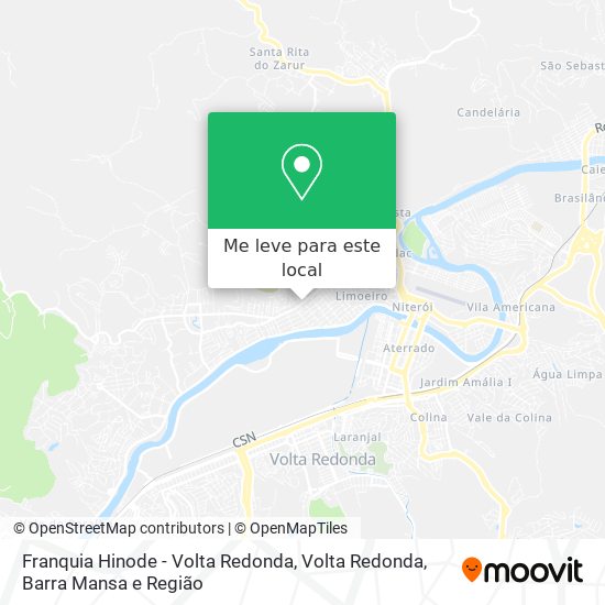 Franquia Hinode - Volta Redonda mapa