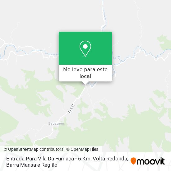 Entrada Para Vila Da Fumaça - 6 Km mapa