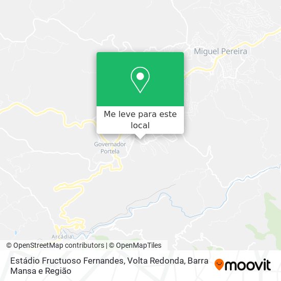 Estádio Fructuoso Fernandes mapa