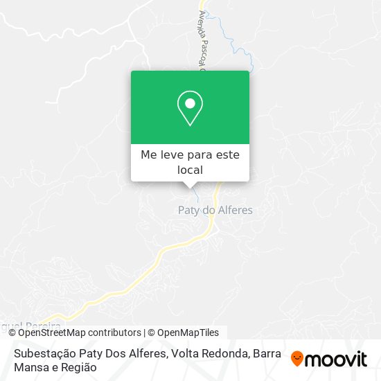 Subestação Paty Dos Alferes mapa