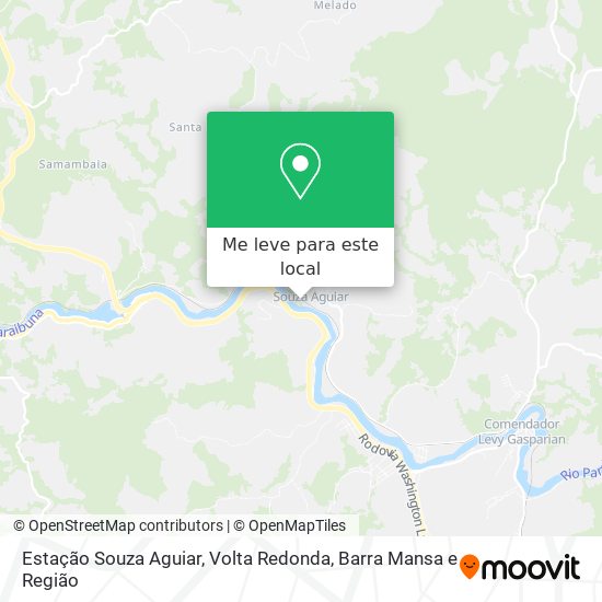 Estação Souza Aguiar mapa