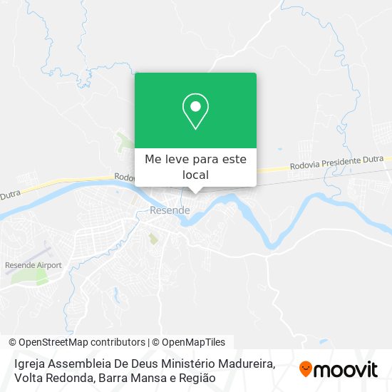 Igreja Assembleia De Deus Ministério Madureira mapa