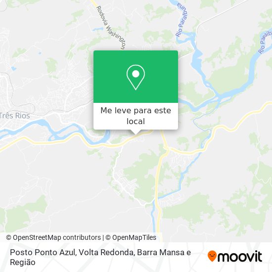 Posto Ponto Azul mapa