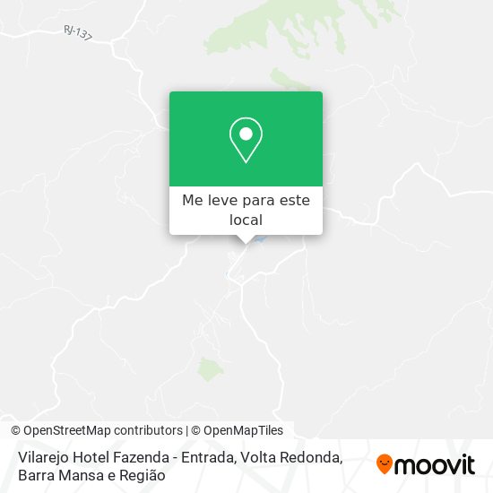 Vilarejo Hotel Fazenda - Entrada mapa