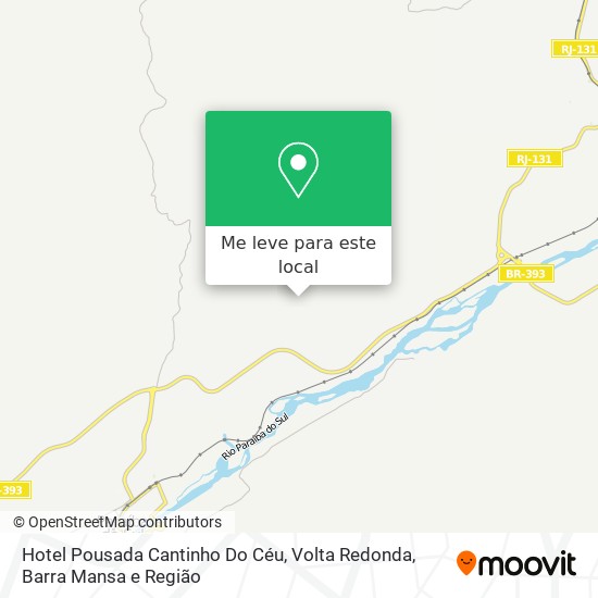Hotel Pousada Cantinho Do Céu mapa