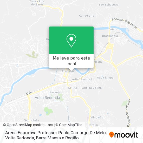 Arena Esportiva Professor Paulo Camargo De Melo mapa