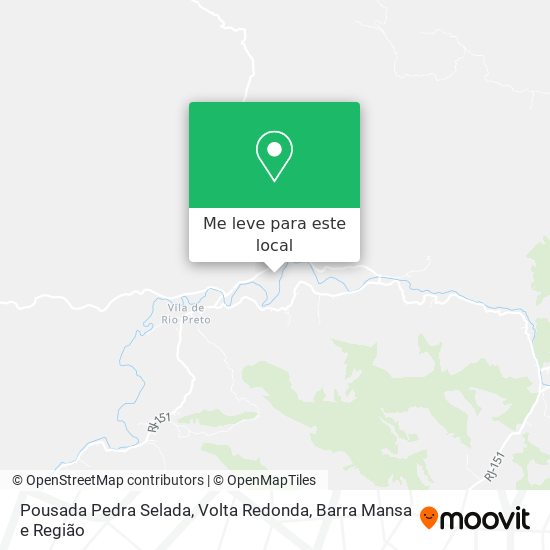 Pousada Pedra Selada mapa