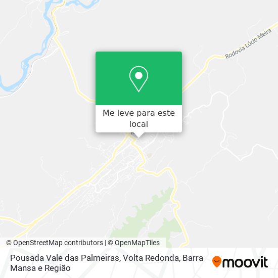 Pousada Vale das Palmeiras mapa