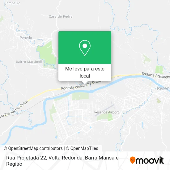 Rua Projetada 22 mapa