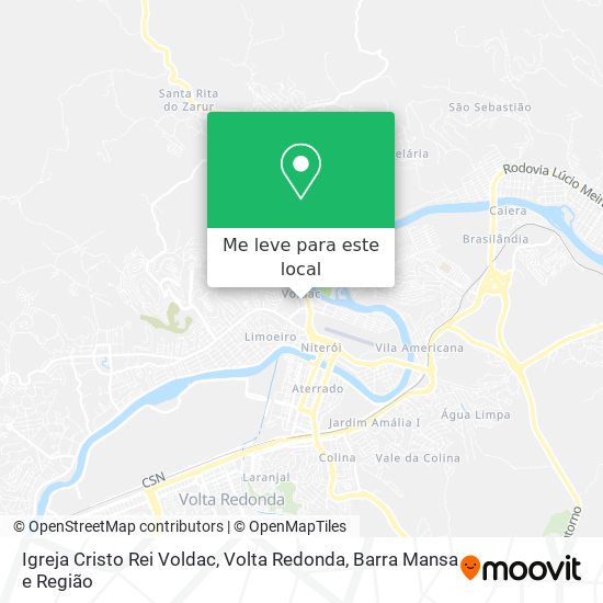 Igreja Cristo Rei Voldac mapa