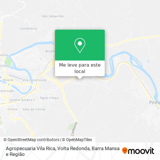 Agropecuaria Vila Rica mapa