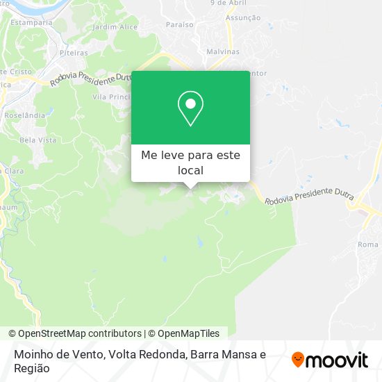 Moinho de Vento mapa