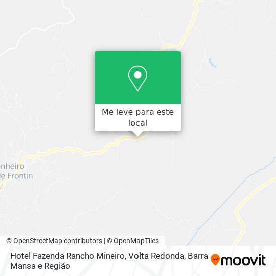Hotel Fazenda Rancho Mineiro mapa