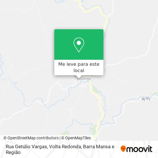 Rua Getúlio Vargas mapa