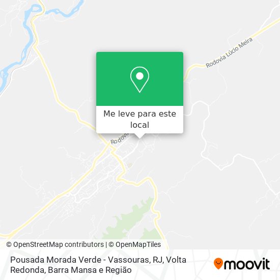 Pousada Morada Verde - Vassouras, RJ mapa