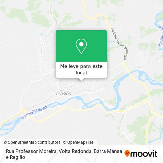 Rua Professor Moreira mapa