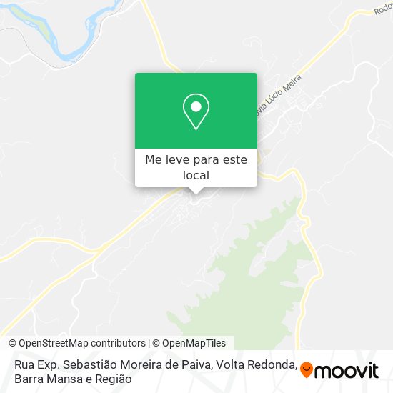 Rua Exp. Sebastião Moreira de Paiva mapa