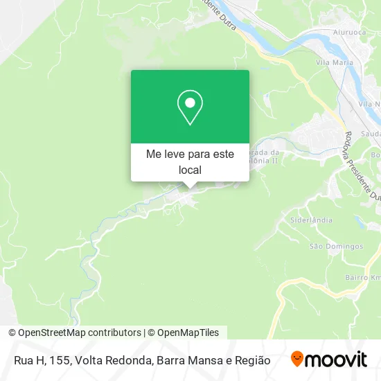 Rua H, 155 mapa