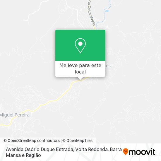 Avenida Osório Duque Estrada mapa