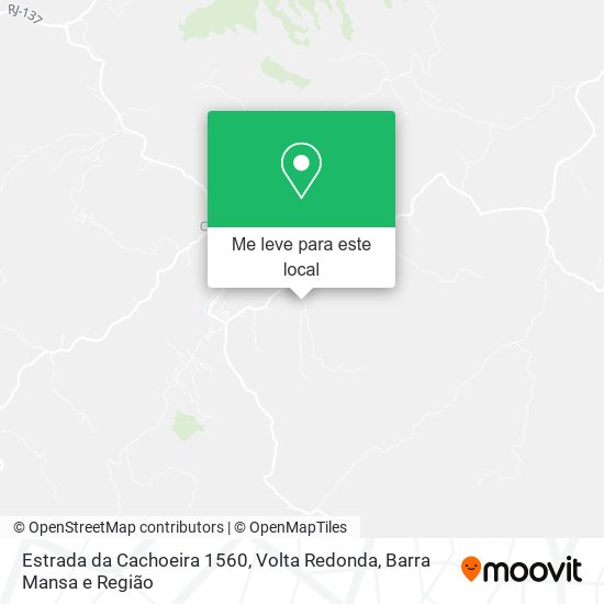Estrada da Cachoeira 1560 mapa