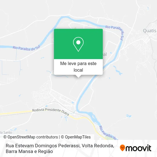 Rua Estevam Domingos Pederassi mapa