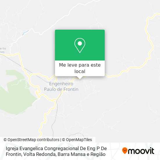 Igreja Evangelica Congregacional De Eng P De Frontin mapa