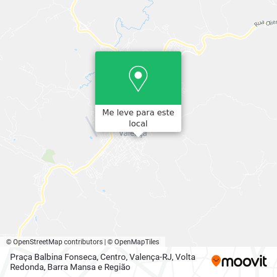 Praça Balbina Fonseca, Centro, Valença-RJ mapa